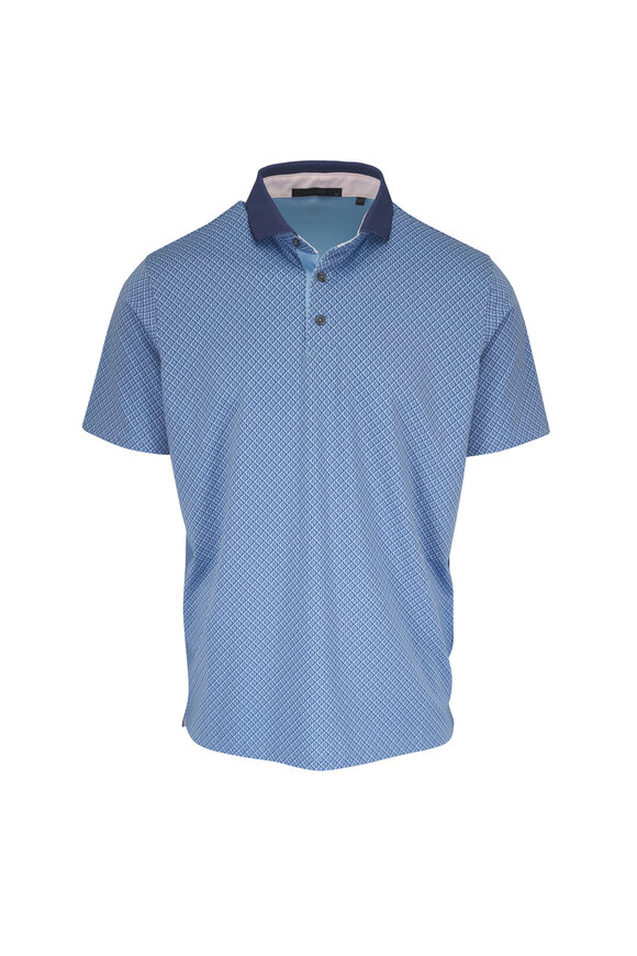 Greyson Ponderous Wolf Blue Polo - view 1