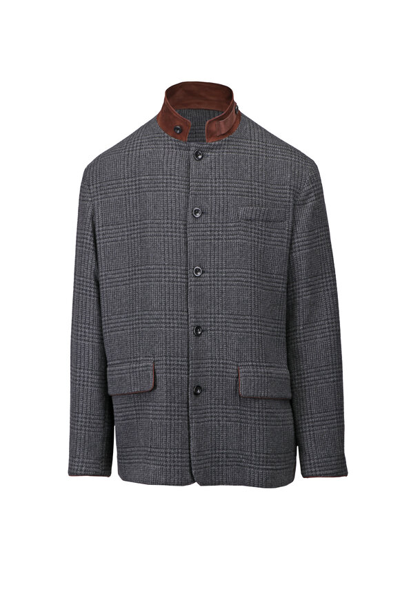 Ralph Lauren Purple Label The Stables Single Breasted Dark Gray Jacket - view 1