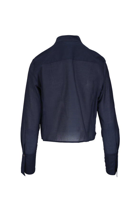 TWP Patti Midnight Cotton & Silk Top - view 2