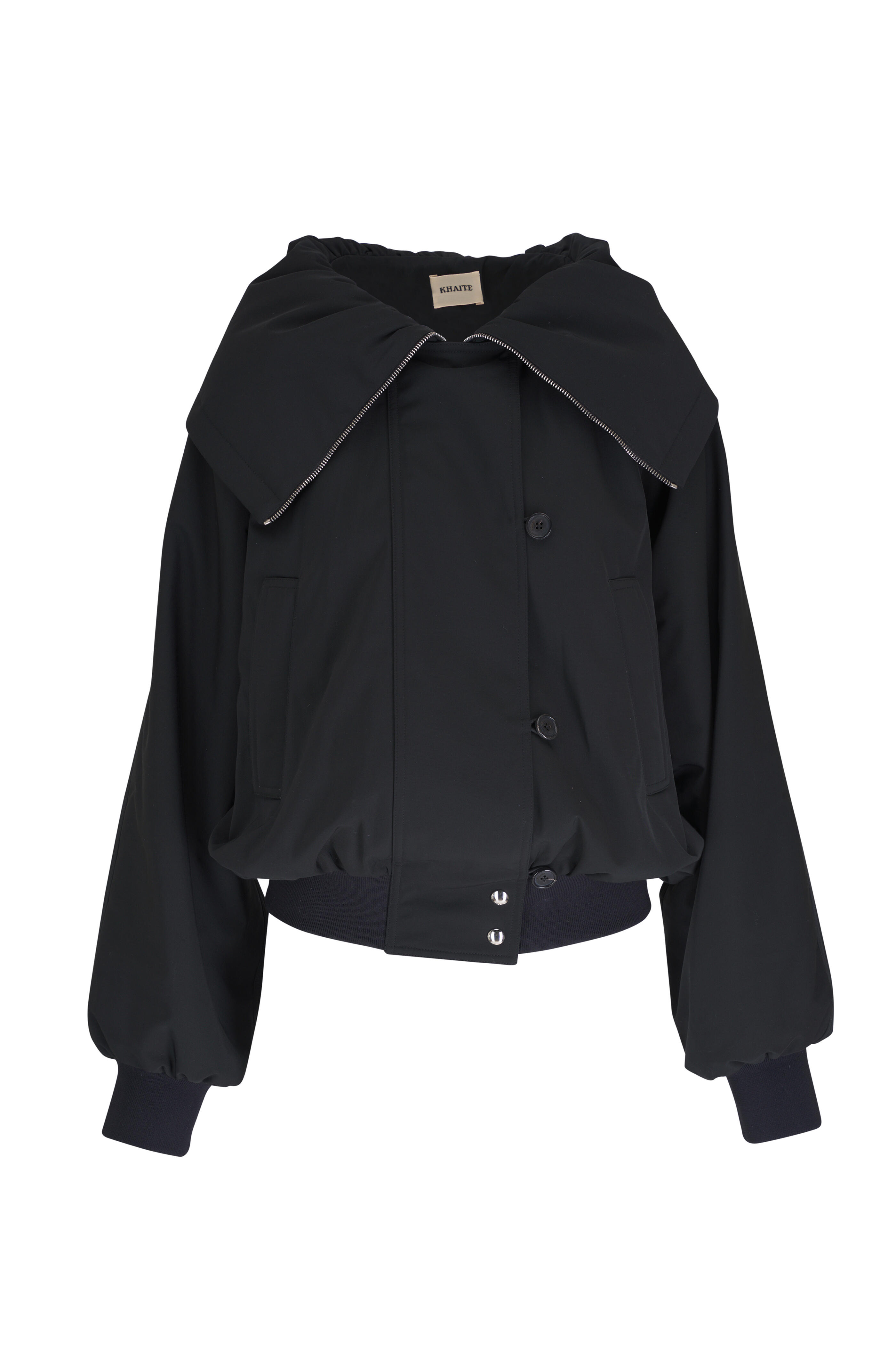 Khaite - Rhonda Black Water Repellent Twill Jacket