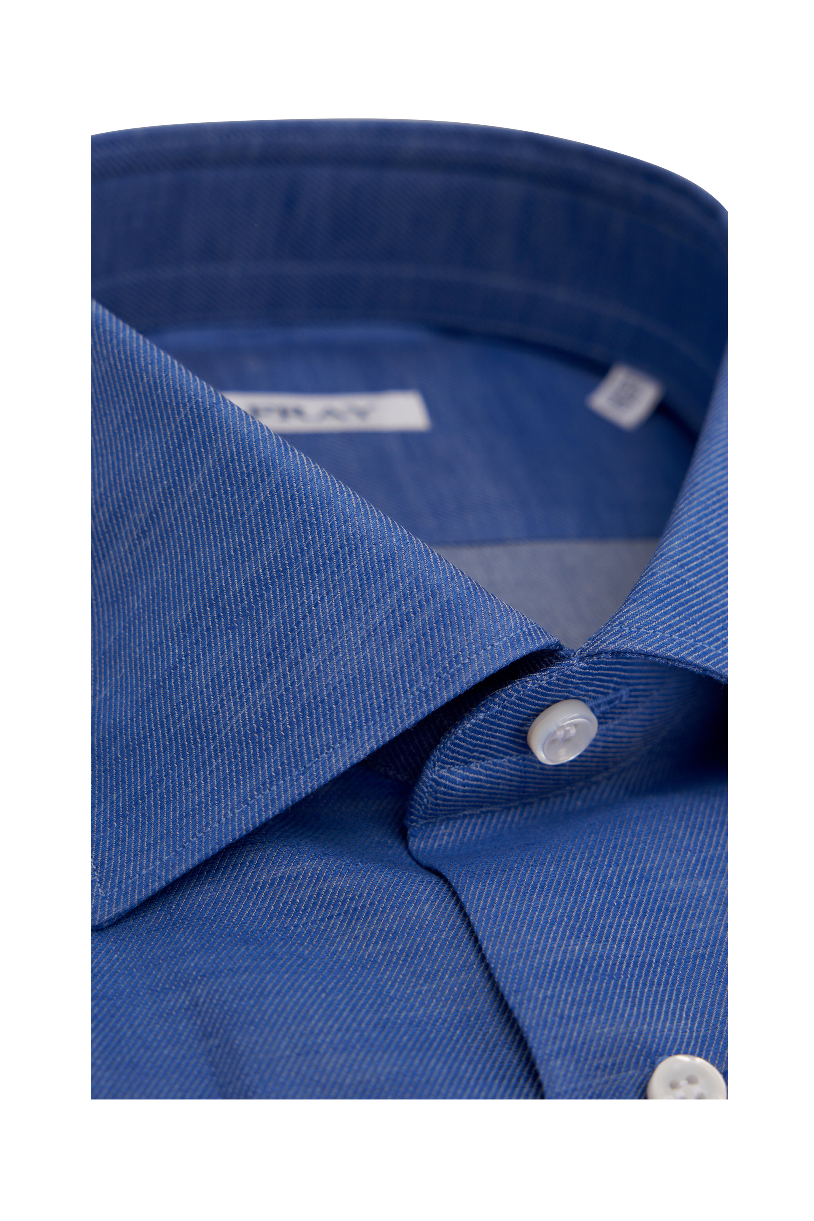 Fray - Royal Blue Heathered Dress Shirt
