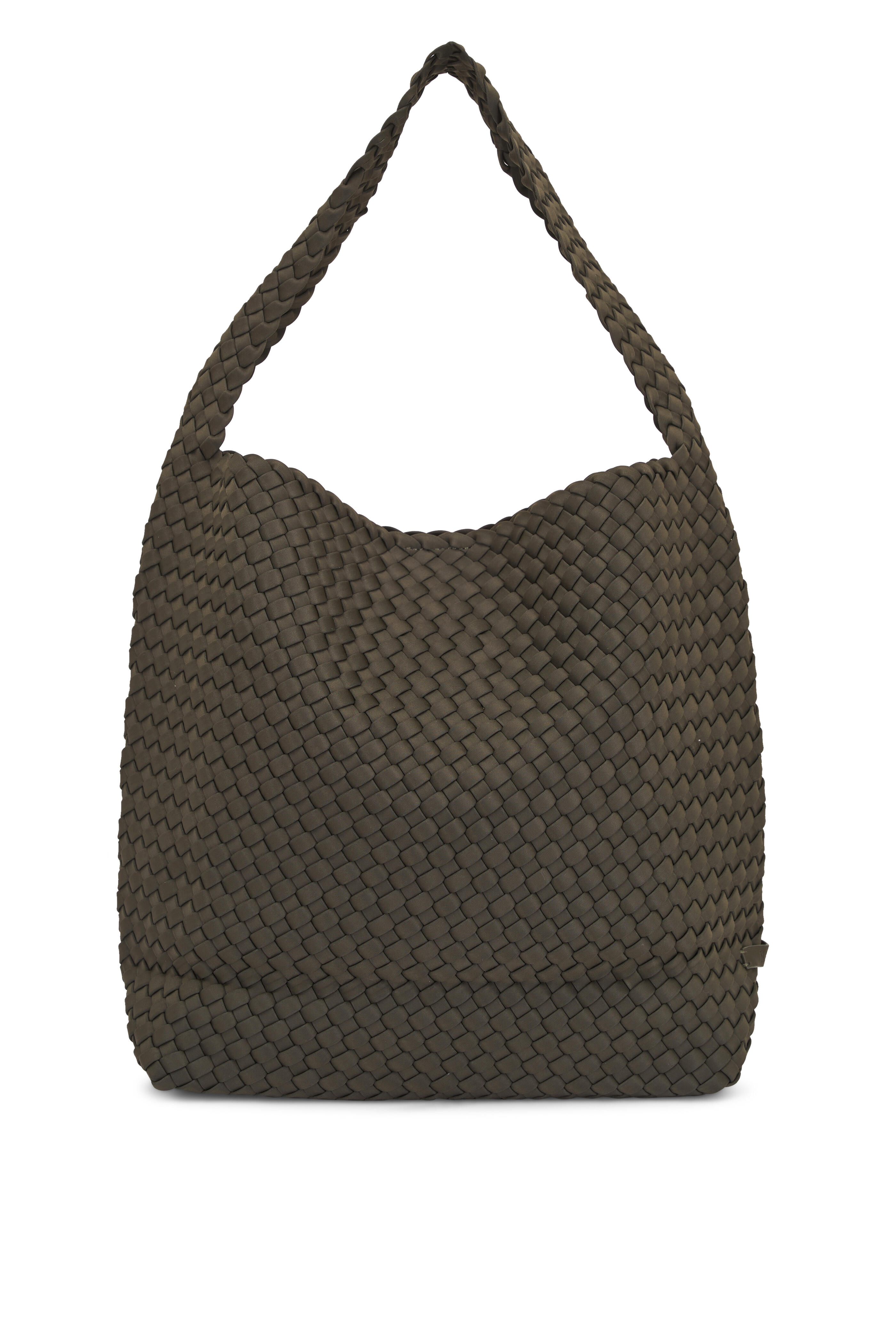 Naghedi - Medium Nomad Olive Woven Hobo