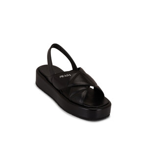 【PRADA】 Black leather sandals 25SS uploading-1388790.jpg