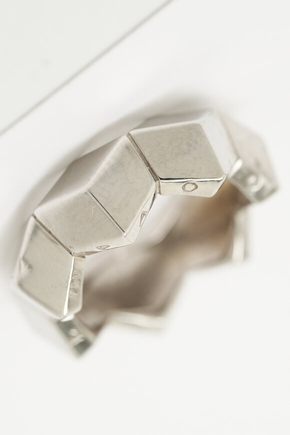 Paolo Costagli 18K White Gold Brillante Stack Ring - view 2