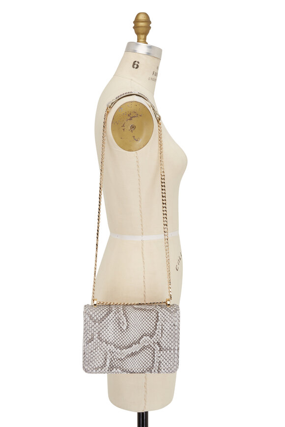 Maria Oliver - Chloe Natural Python Chain Bag