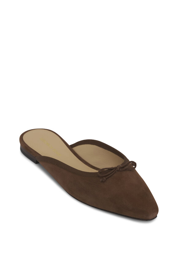 Veronica Beard - Catherine Cedar Suede Flat Mule 