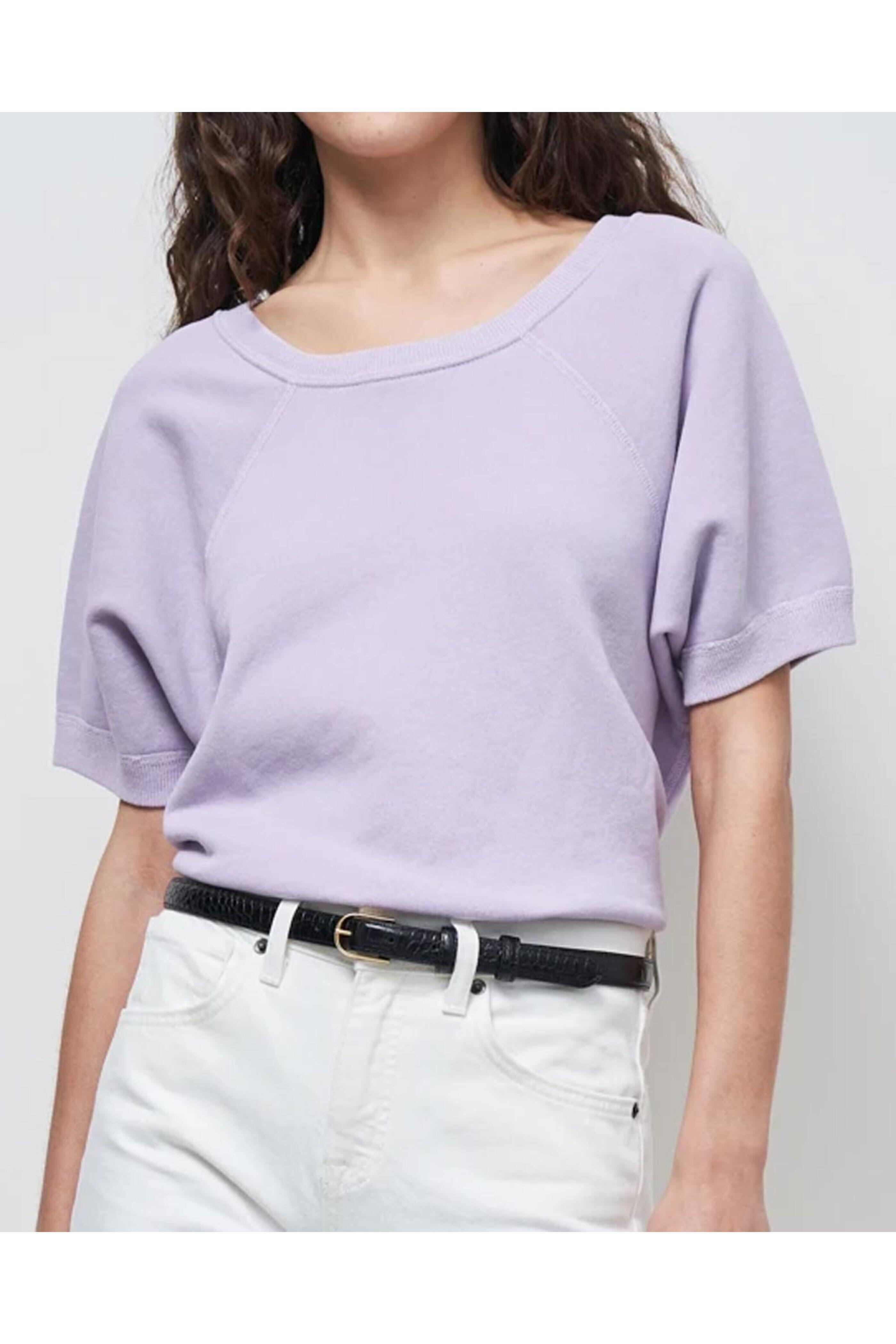 Nili Lotan - Lavender Short Sleeve Ciara Sweatshirt