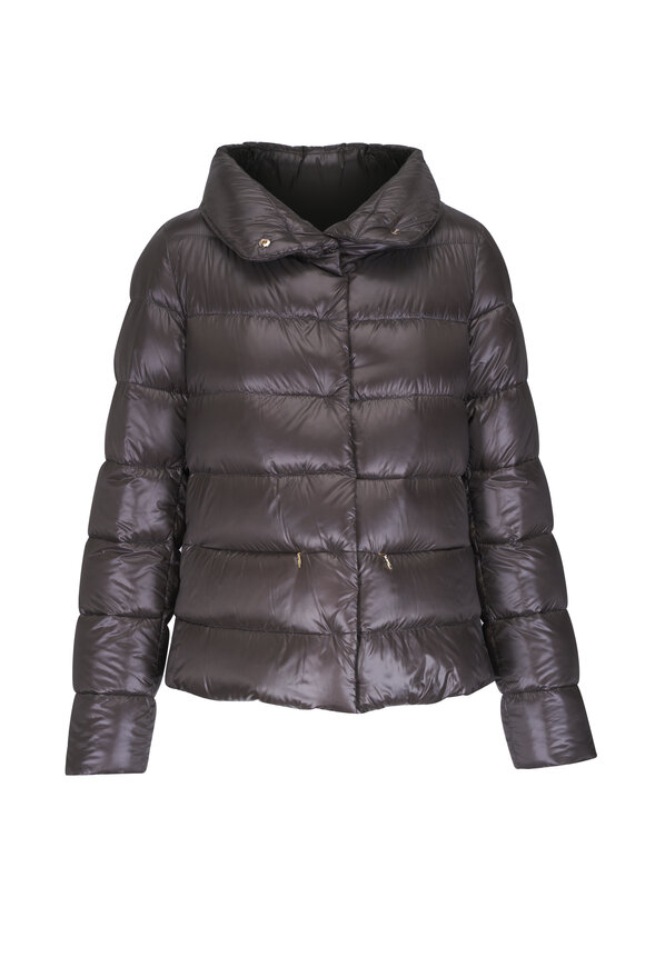 Herno Gray Nylon Ultralight Down Jacket