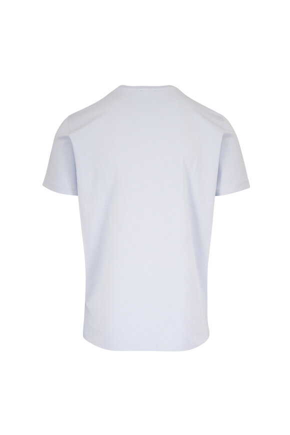 Patrick Assaraf Blue Ice Stretch Cotton T-Shirt - view 2