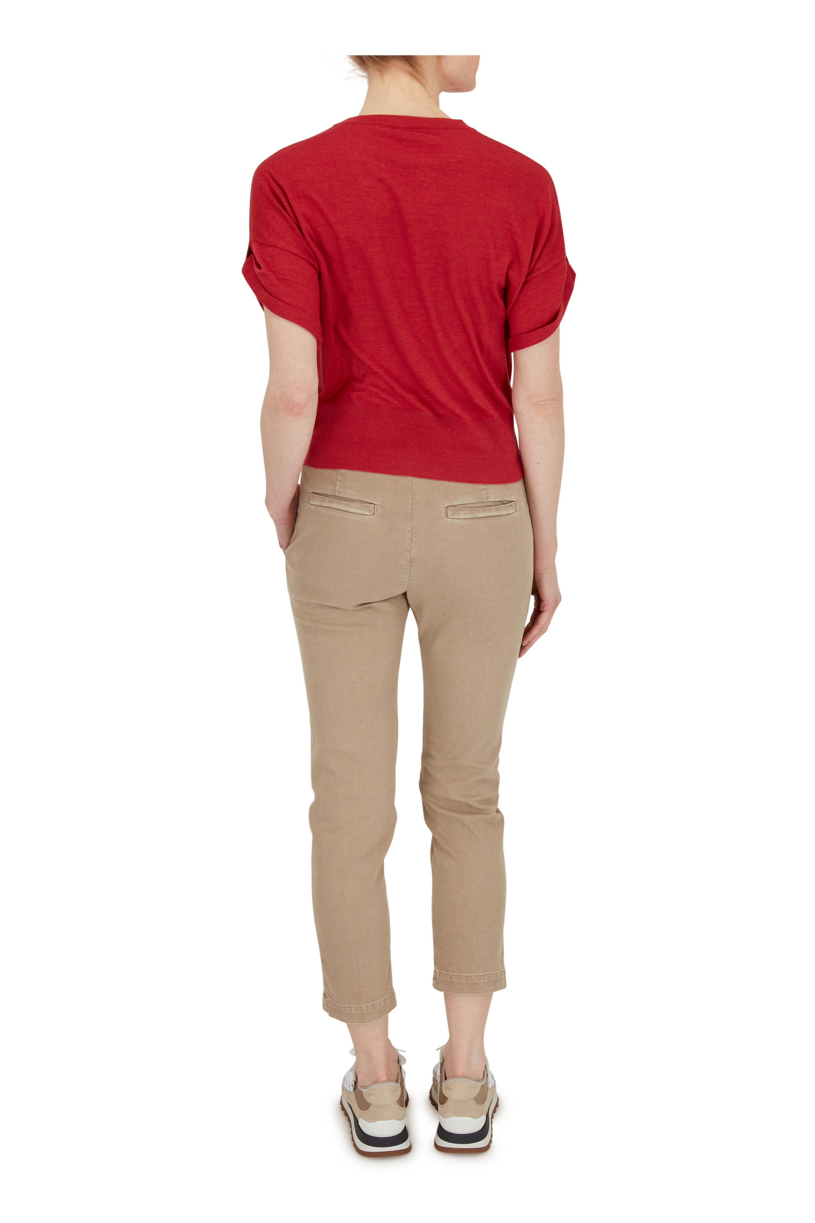 Brunello Cucinelli - Gold Suede & Metallic Jersey Monili Sneaker