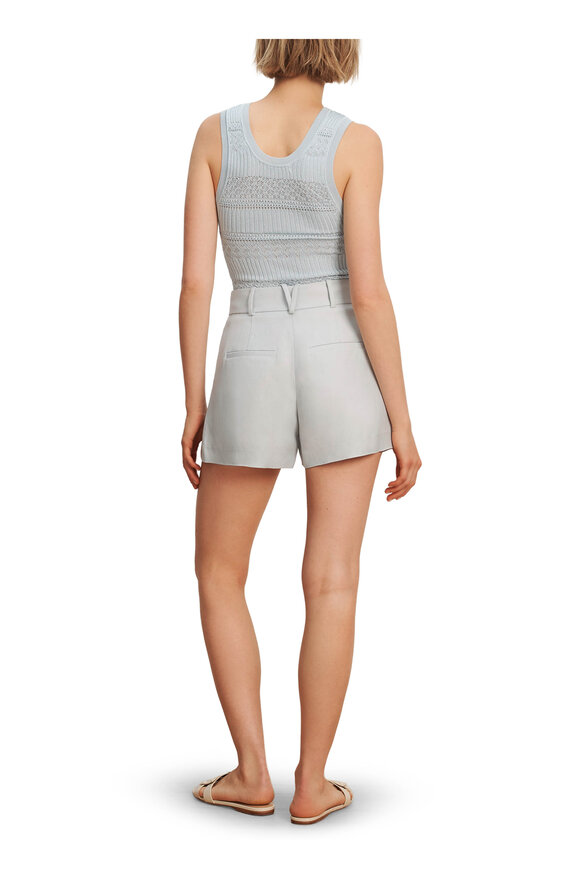 Veronica Beard Craig River Mist Pleated Shorts - view 3