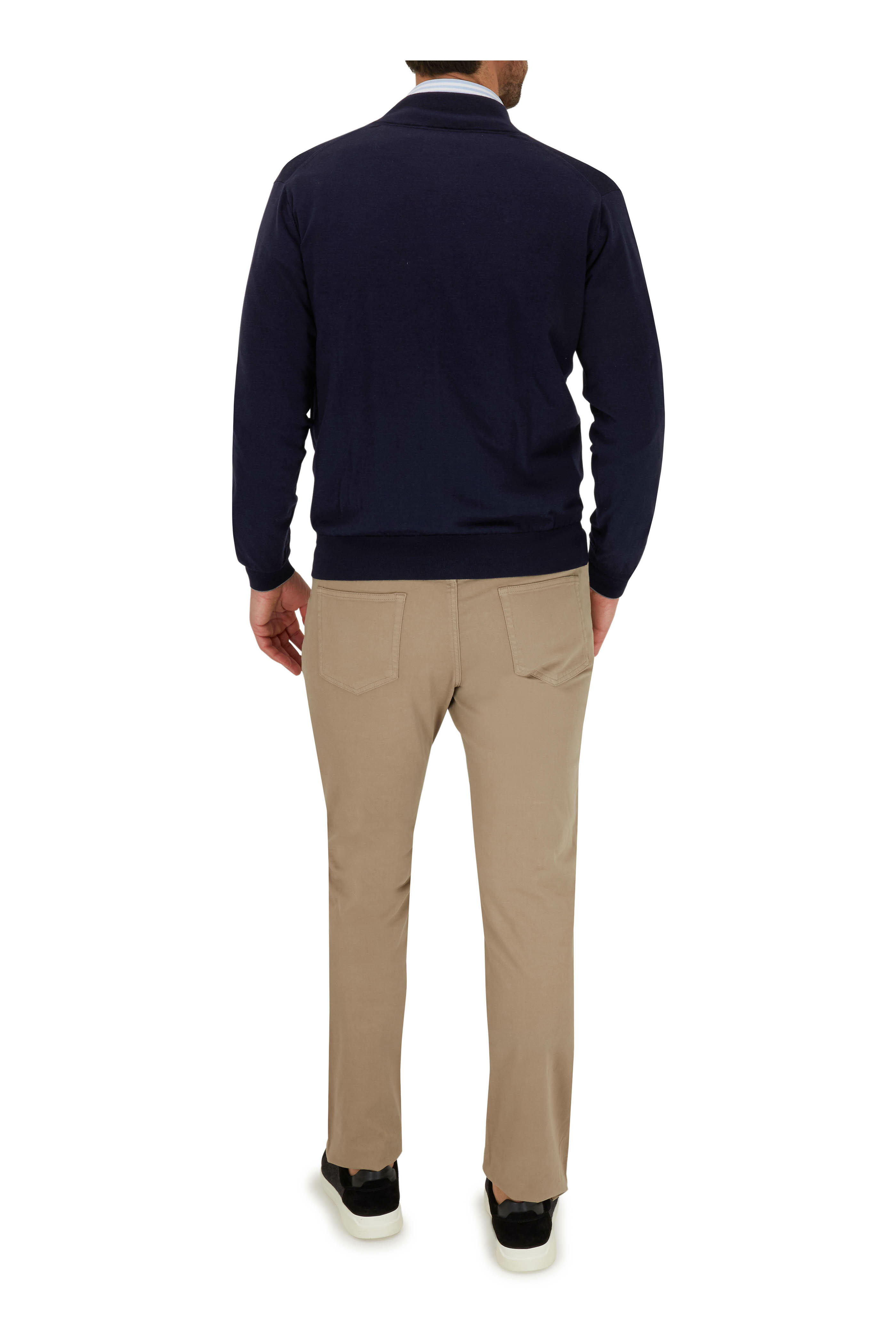 Vince - Barnett Charcoal Felt & Black Suede Sneaker