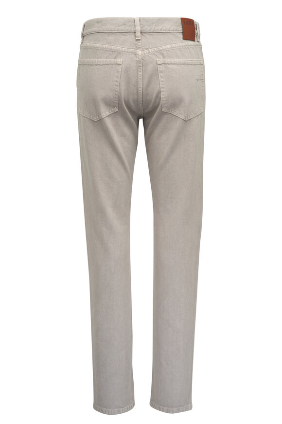 Zegna - Tan Cotton Five Pocket Pant