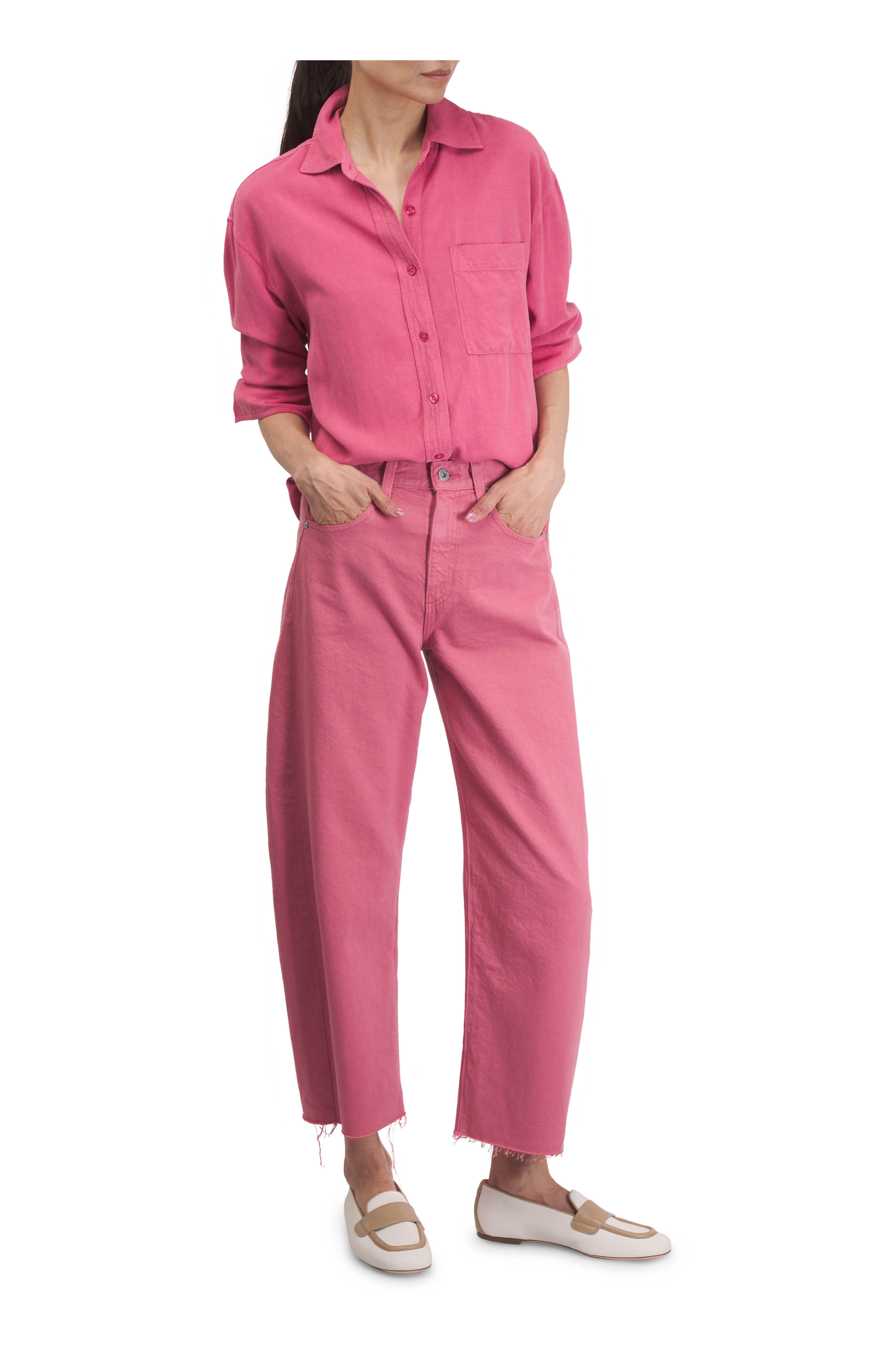 AGL - Sheryl Off White & Beige Raffia & Leather Moccasin