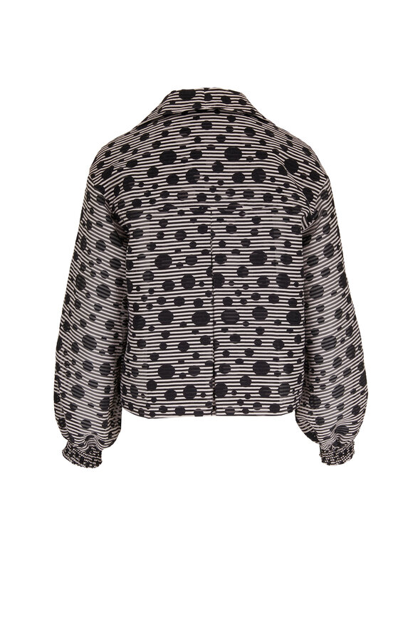 Akris Punto - Polka Dot Jacquard Crop Jacket