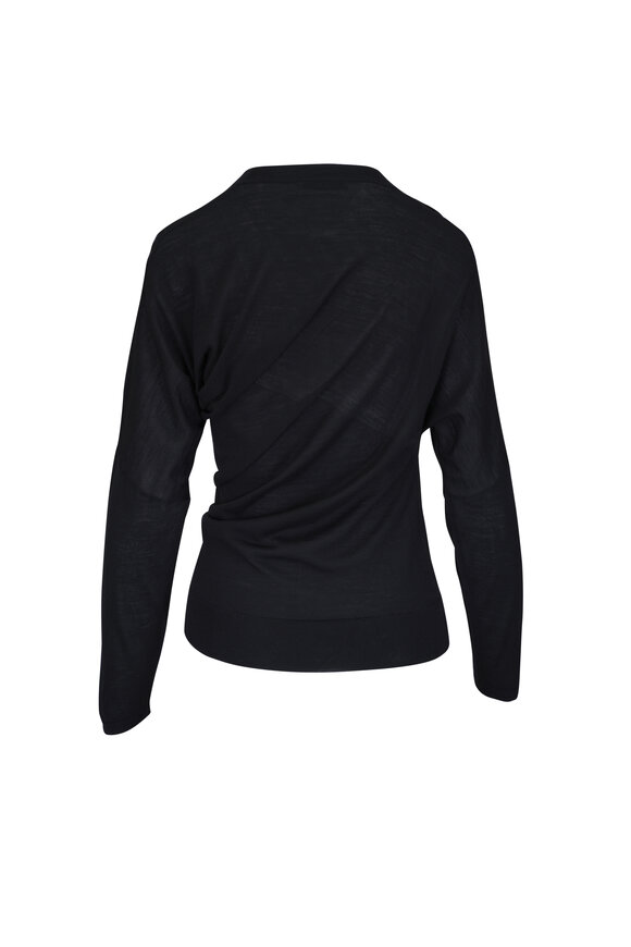 Odeeh - Jet Black Extrafine Merino Sweater