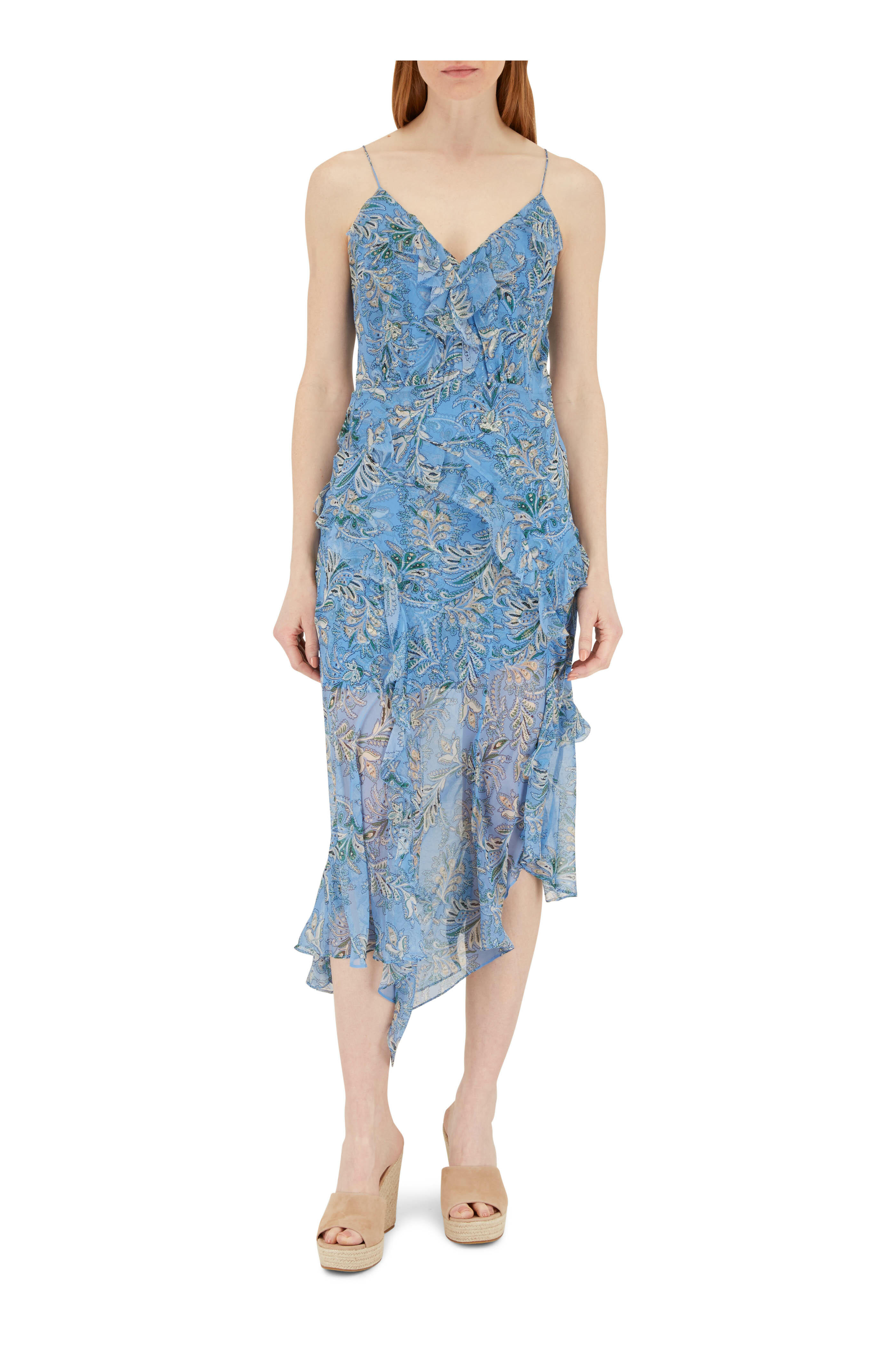 Veronica Beard - Dail Sand Suede Espadrille, 90mm