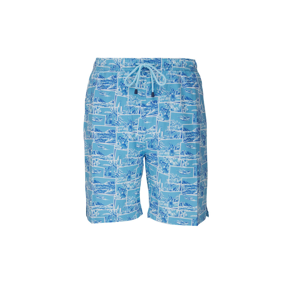 Peter Millar - Island Blue The HI Life Swim Trunks