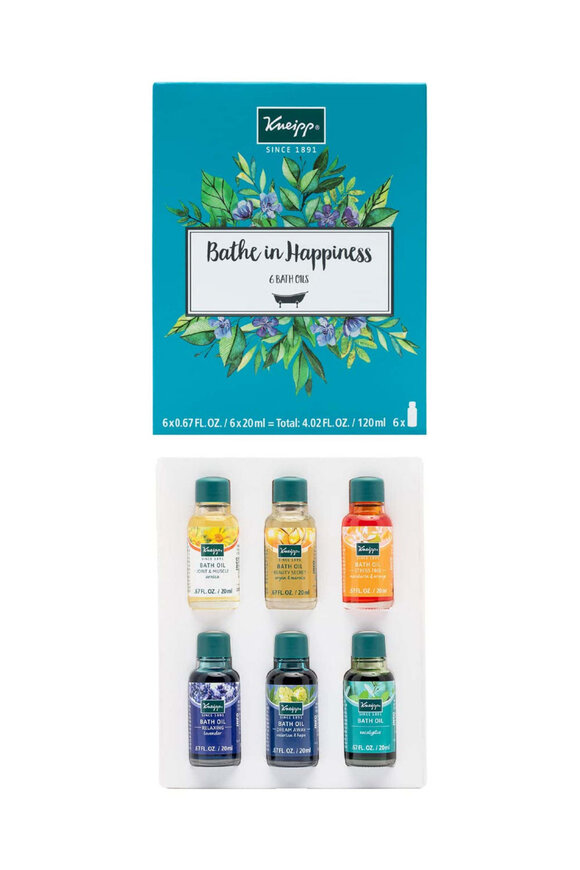 Kneipp Six Piece Happiness Bath Oil Set