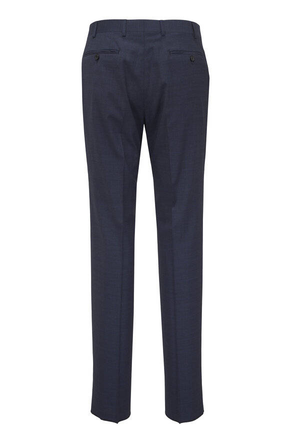 Canali Navy Plaid Wool Suit - view 5