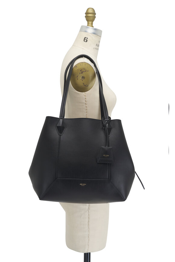 Jimmy Choo - Diamond Black Leather Tote Bag