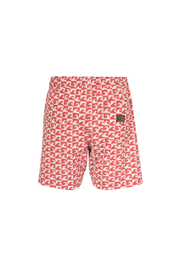 Faherty Brand All Day™ Clay Wave Block Swim Trunks - view 2