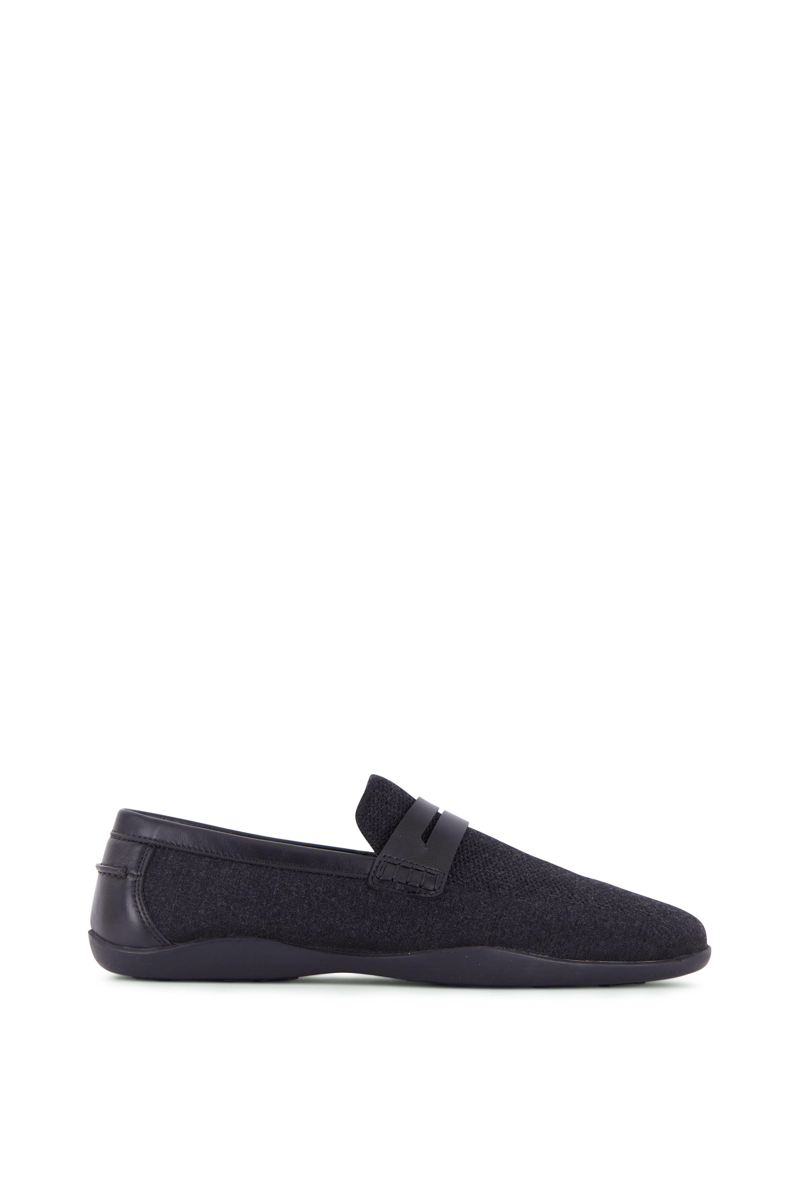 Harrys London Basel Knit Cotton Men\'s Loafers Gray - New $495 Harrys of London - Basel Charcoal Knit Wool Loafer main image 4
