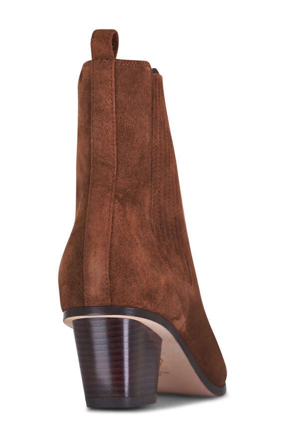 Veronica Beard - Alina Cedar Suede Short Boot, 50mm