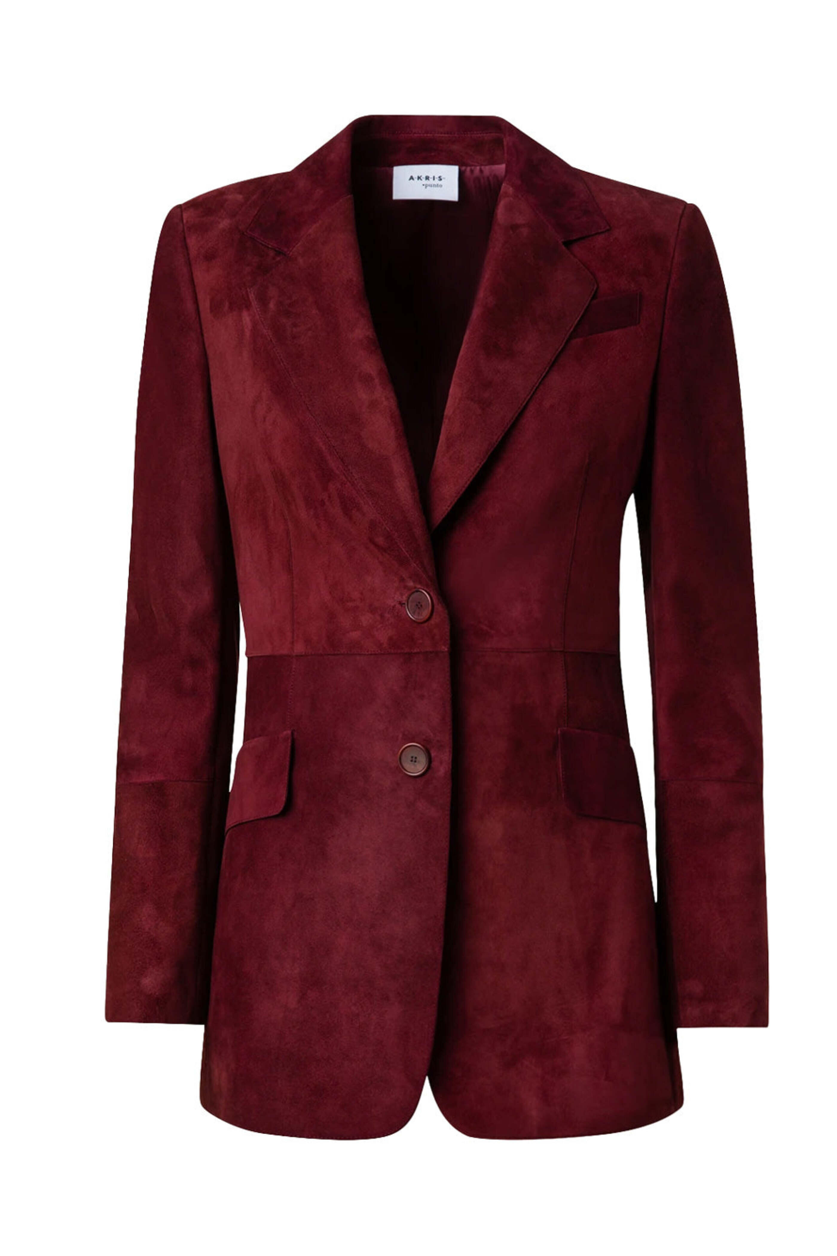 Akris Punto - Garnet Suede Single Breasted Blazer