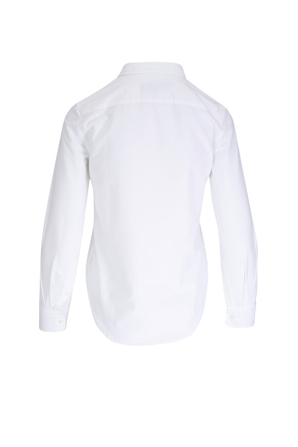 Nili Lotan - Dyllan White Shrunken Button Down Shirt