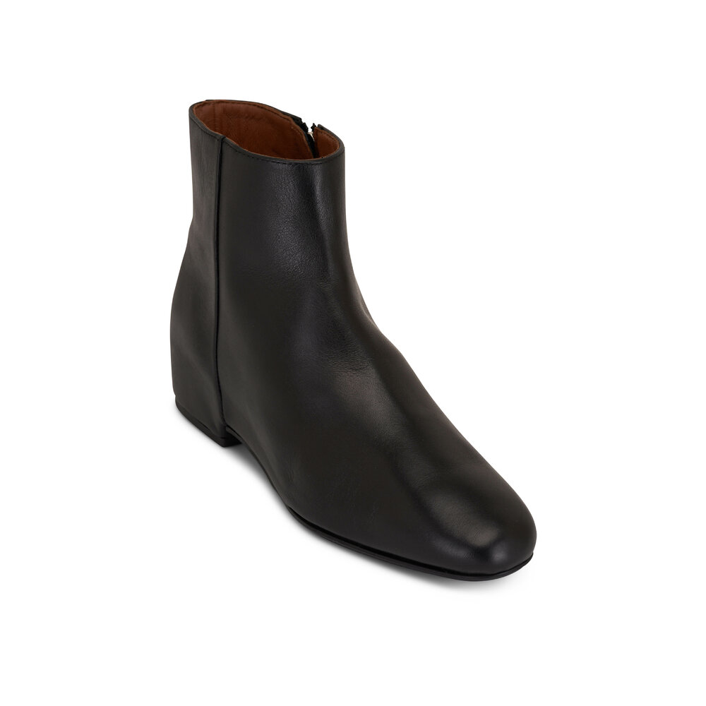 Aquatalia - Ulyssa Black Calfskin Ankle Boot, 30mm