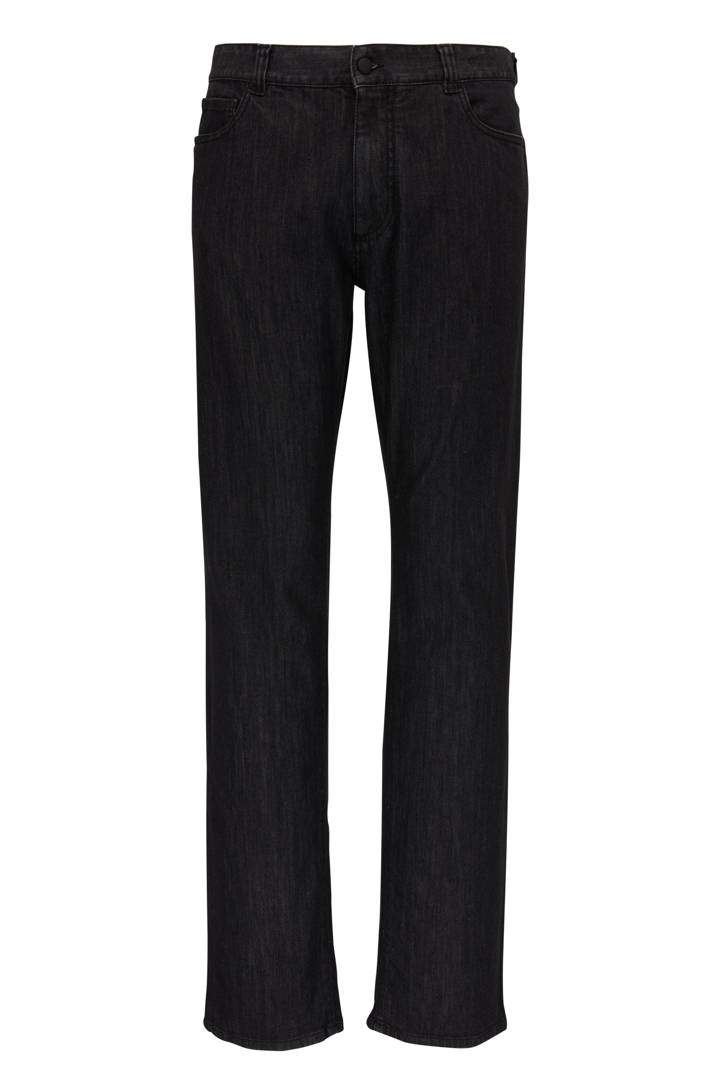 Canali - Washed Black Five Pocket Jean