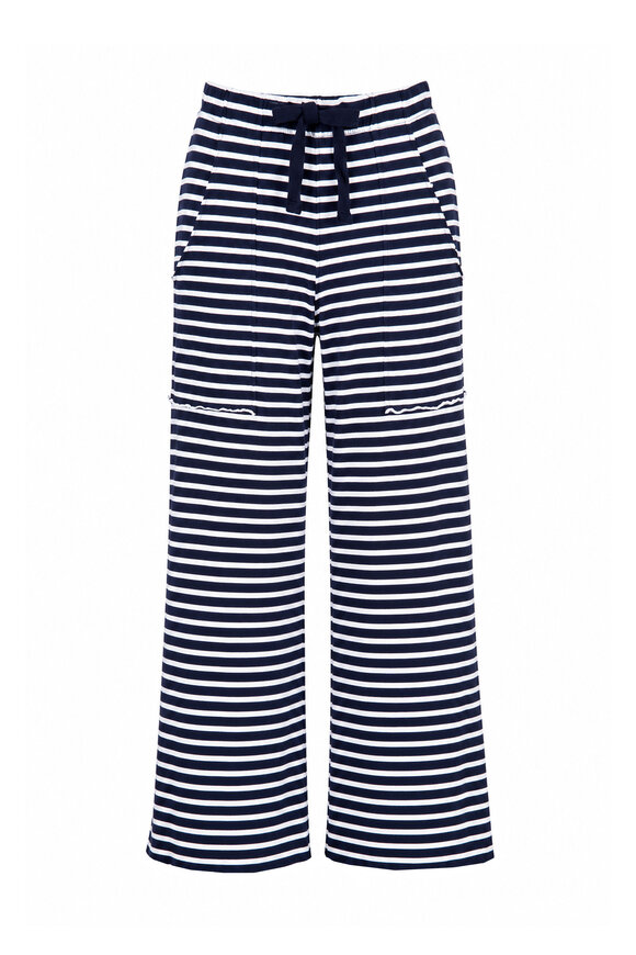 Frank & Eileen Penny Yacht Stripe Patch Pocket Jersey Pant - view 1