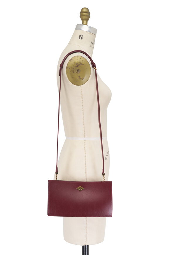 Métier Ease 24 Dark Cherry Leather Clutch - view 5