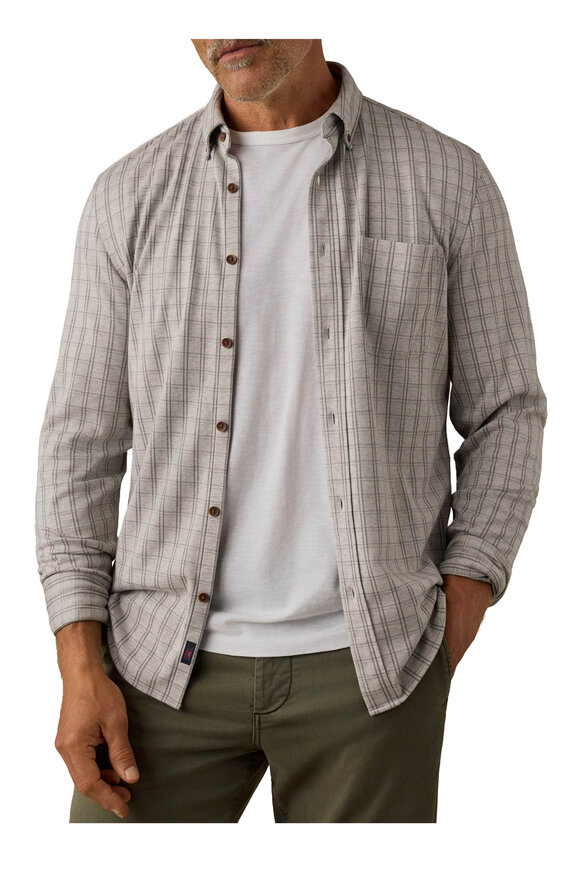 Faherty Brand Sand Isle Check Coastline Knit Shirt - view 2