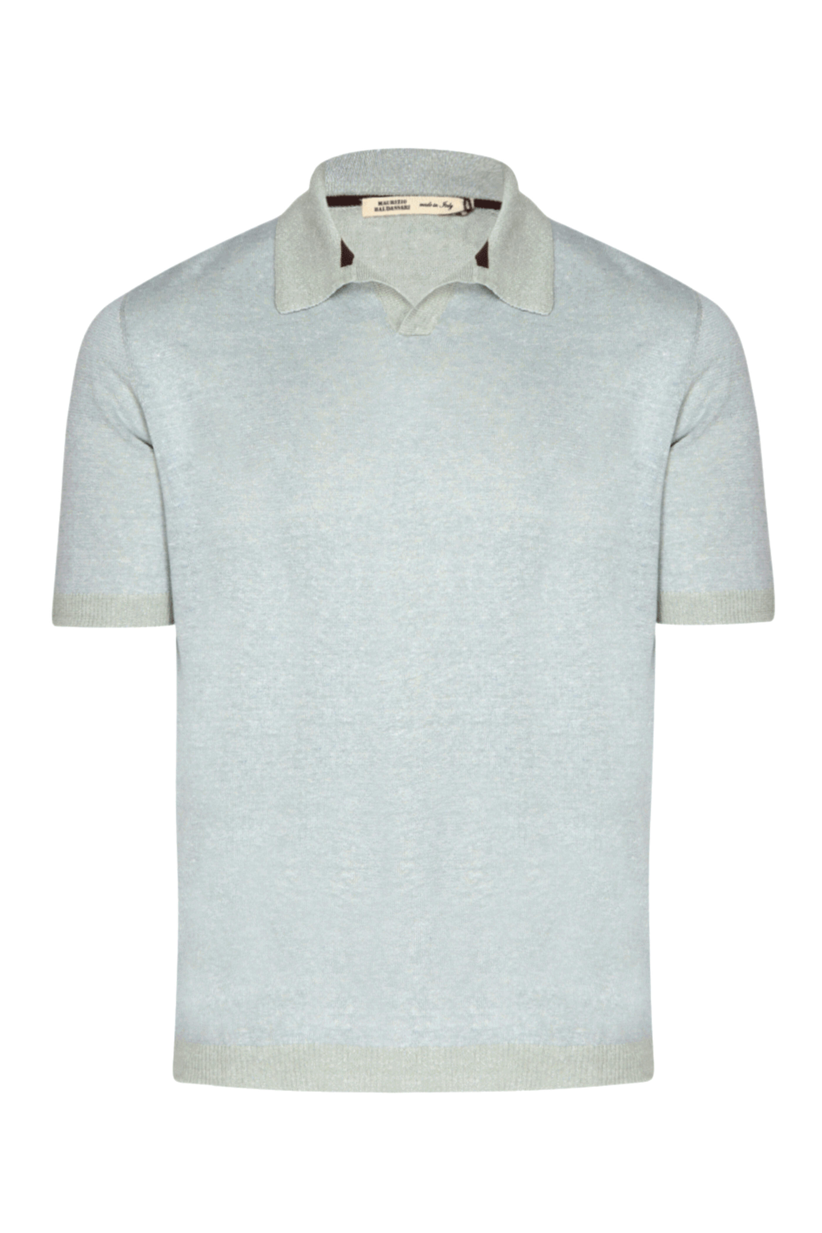Maurizio Baldassari - Heather Gray Johnny Collar Polo
