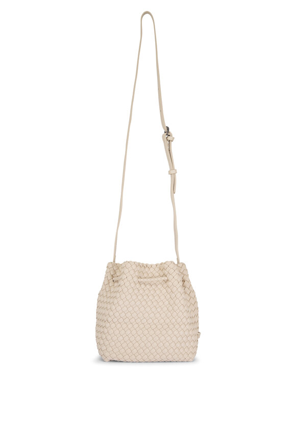 Naghedi Gramercy Ecru Woven Bucket Bag - view 2