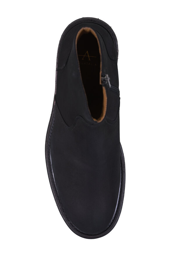 Aquatalia Varon Black Nubuck Suede Bootie - view 5
