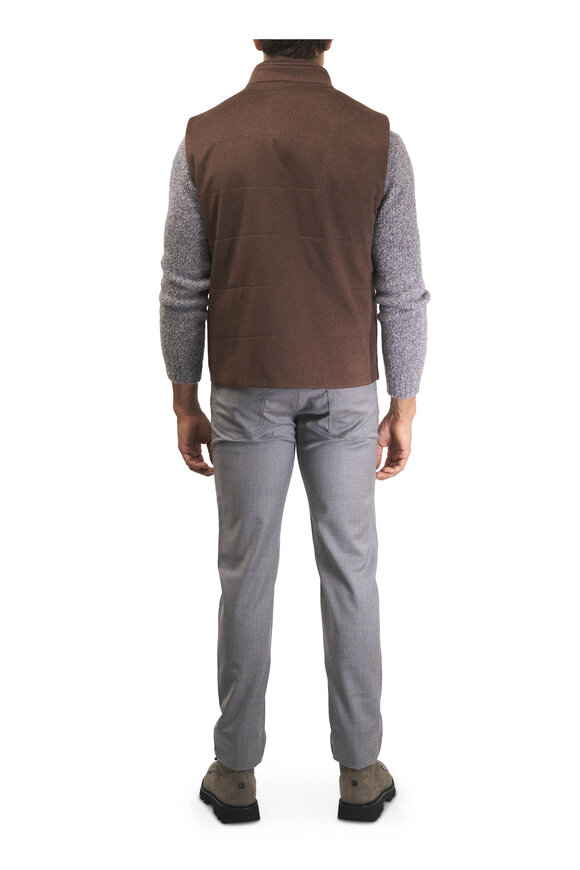 Maurizio Baldassari Light Gray Flannel Five Pocket Pant - view 6