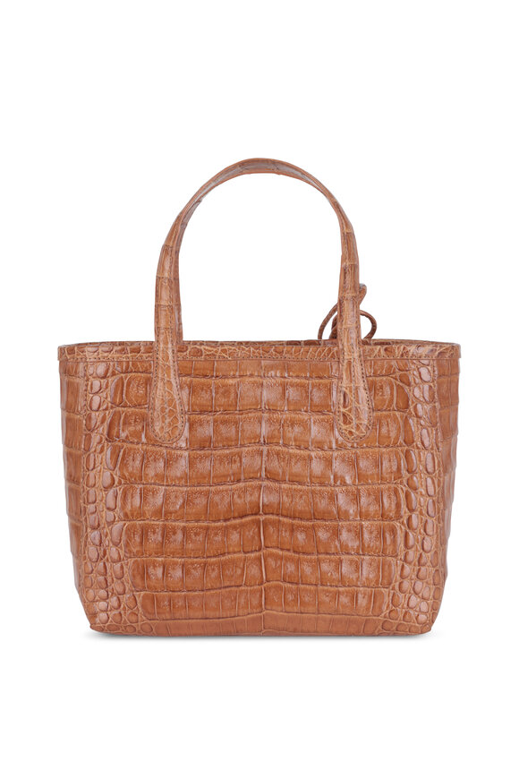 Nancy Gonzalez - Erica Mini Cognac Crocodile Mini Tote