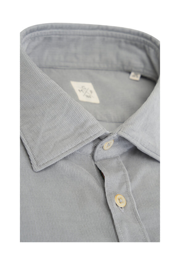 GMF - Gray Fine Wale Corduroy Sport Shirt