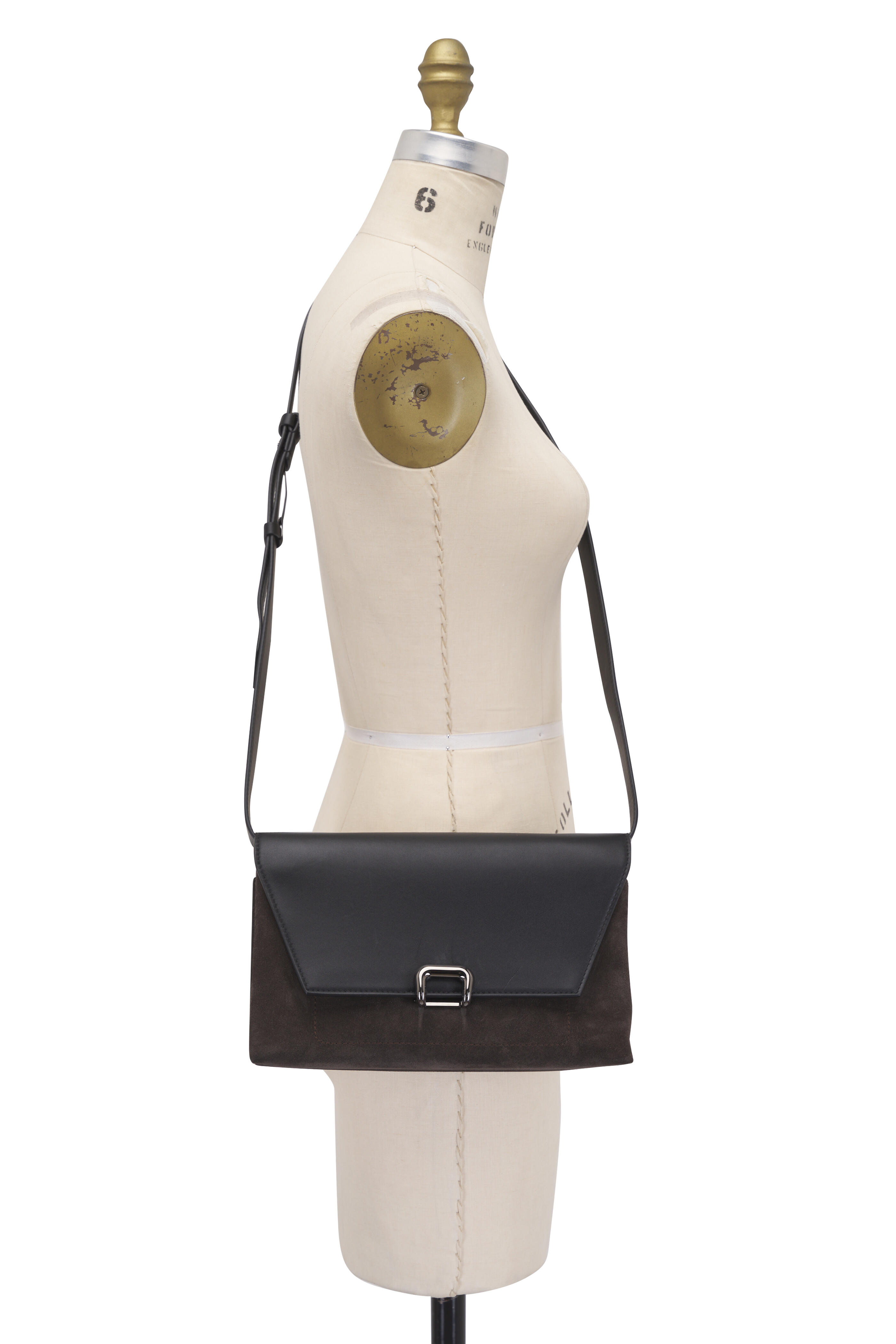 Brunello Cucinelli - Medium Sartorial Rust Brown Suede & Leather Bag