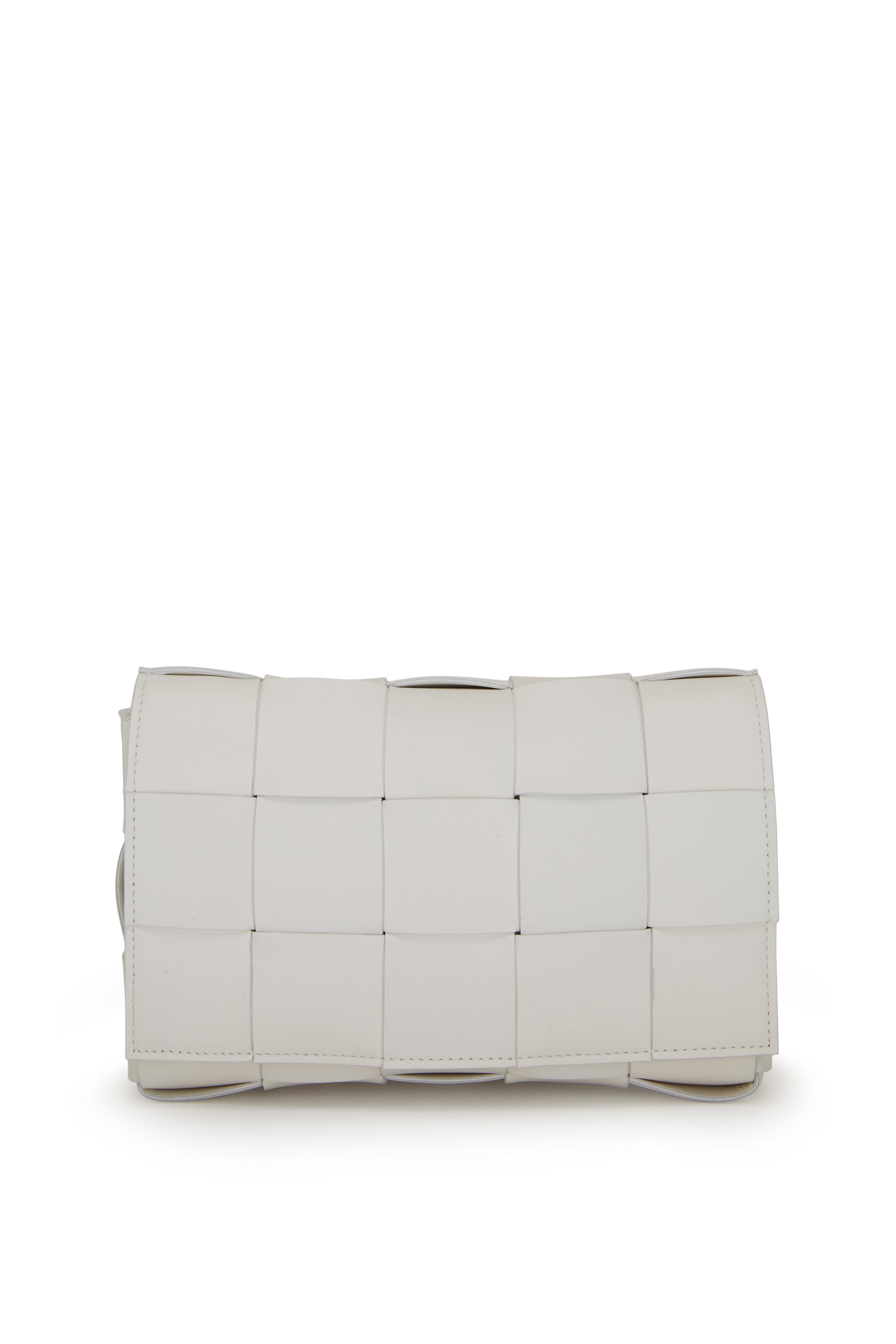 Bottega Veneta - Cassette White Quilted Leather Small Bag