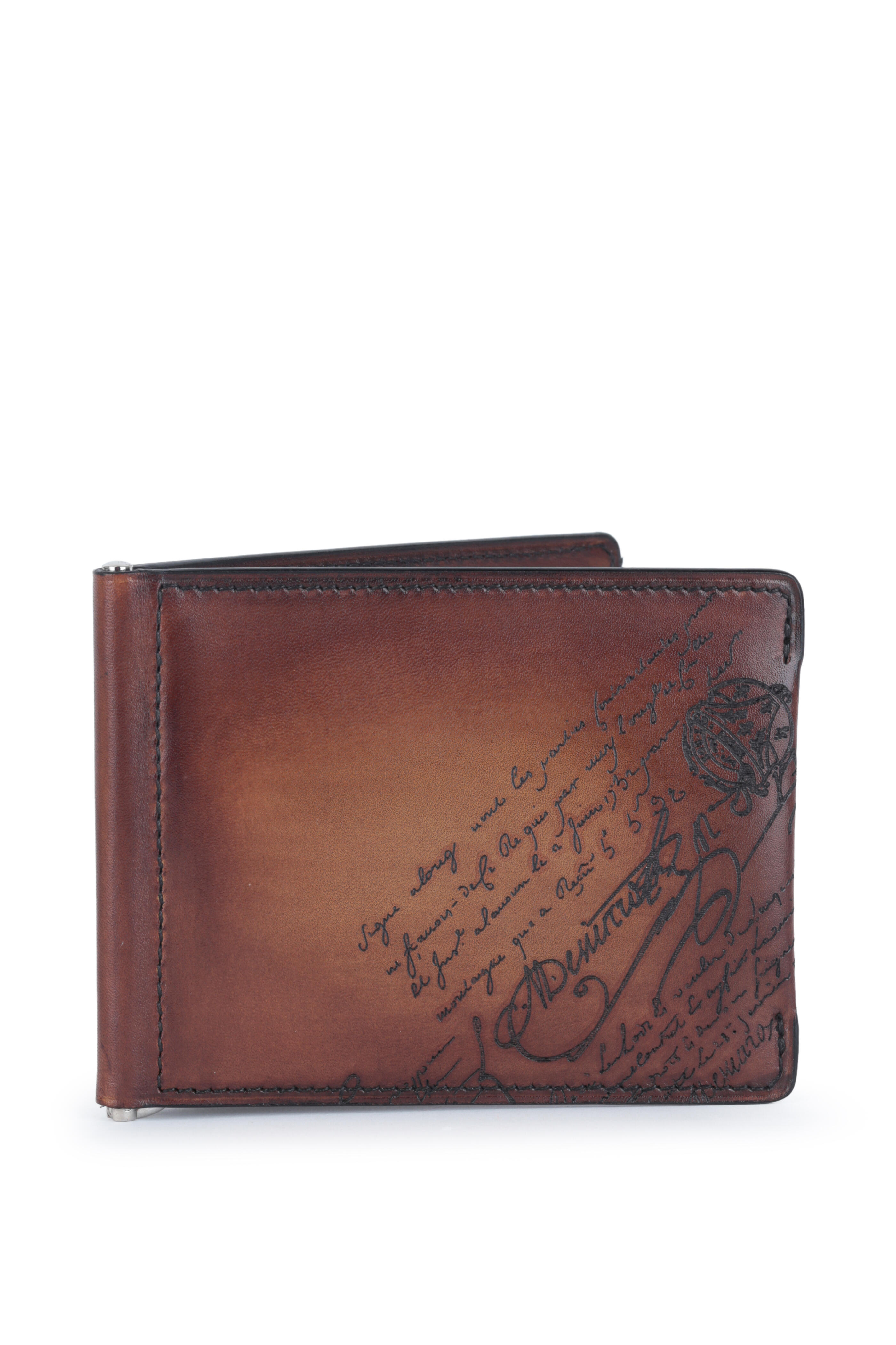 Berluti - Figure Scritto Brown Leather Bi-Fold Wallet