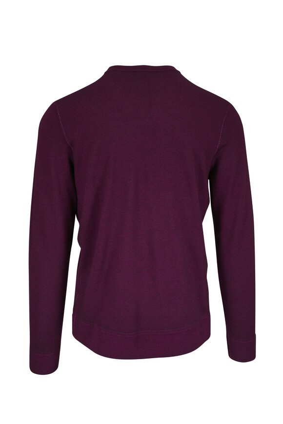 Patrick Assaraf - Mulberry Wool Crewneck Sweater