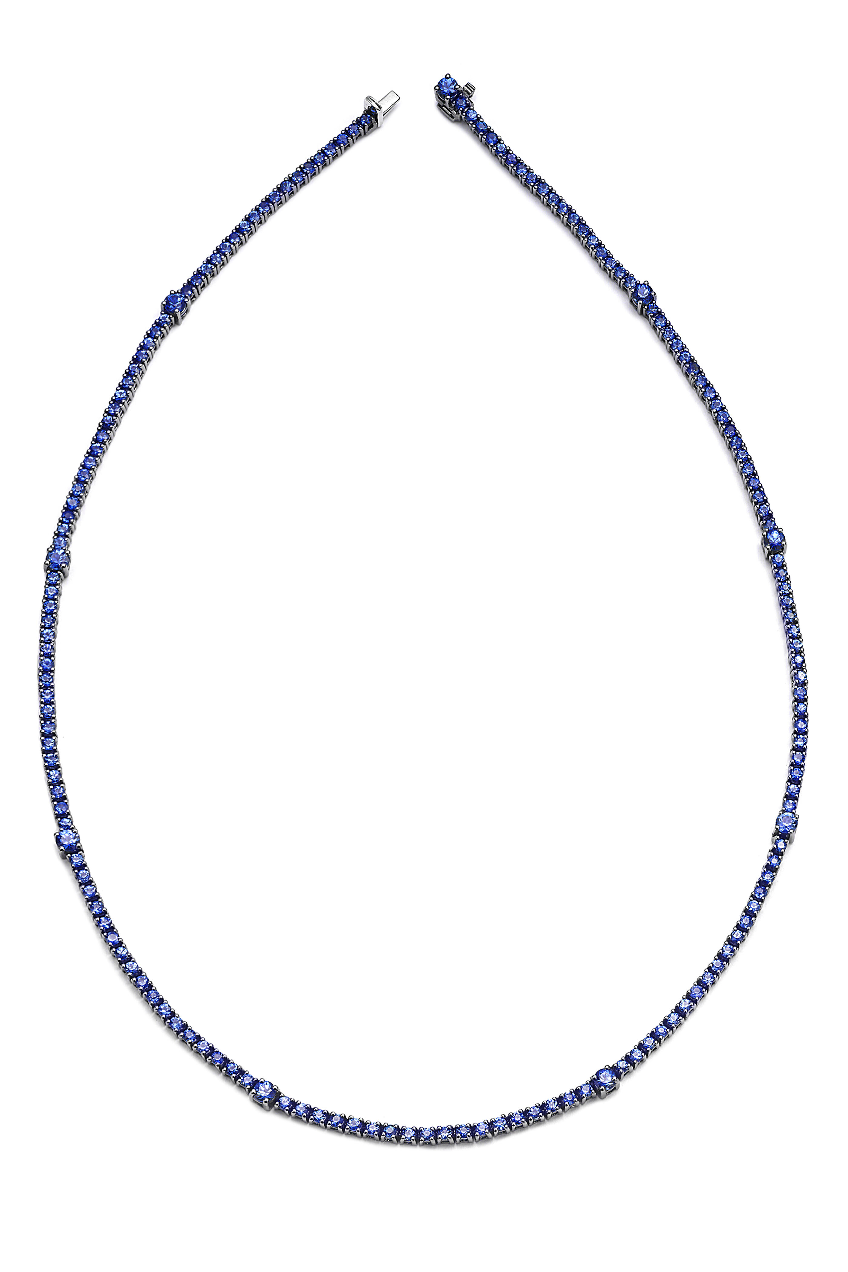Nam Cho - 18k White Gold Basic Pave Riviera Necklace