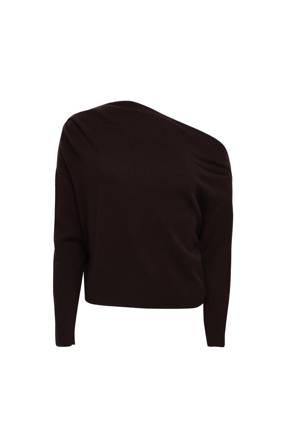 The Sei Cocoa Drape Sweater