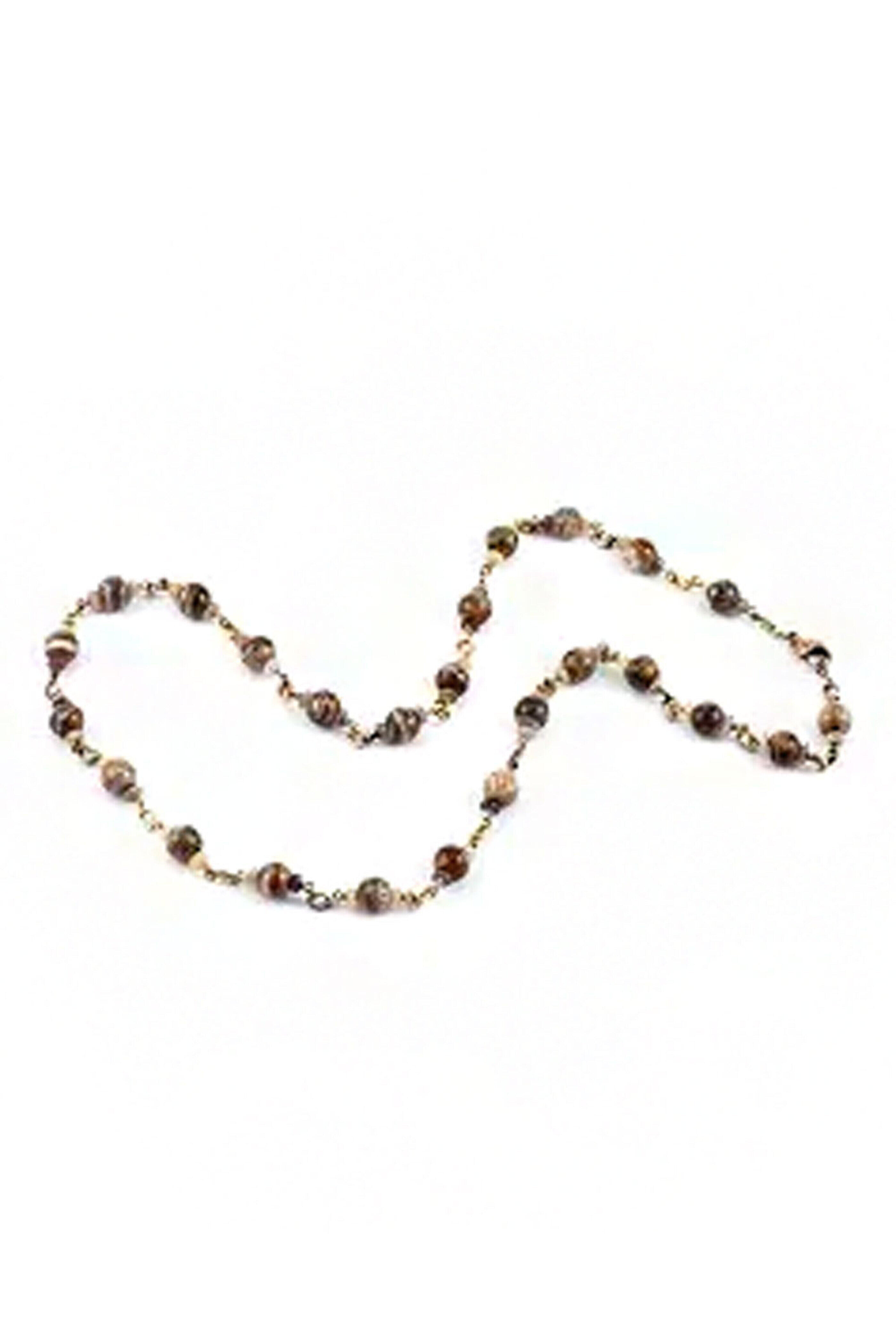 Sylva & Cie - Fossil Mammoth Bone Beaded Necklace