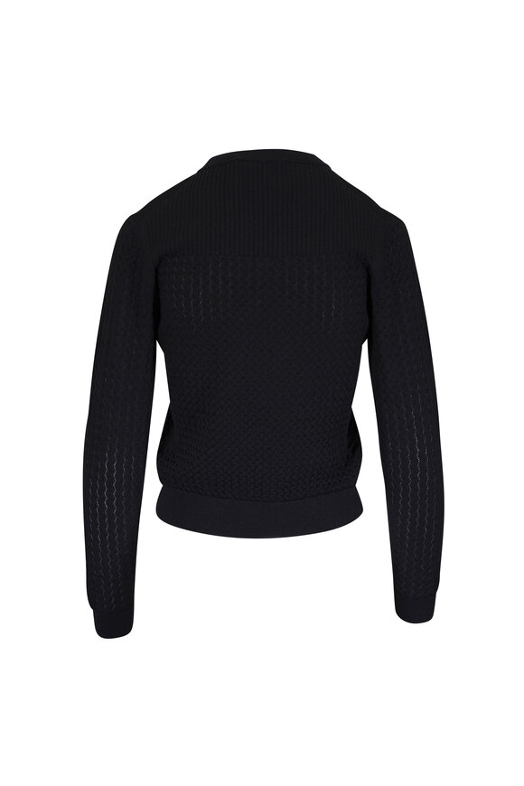 Maurizio Baldassari Black Lurex V-Neck Sweater - view 2
