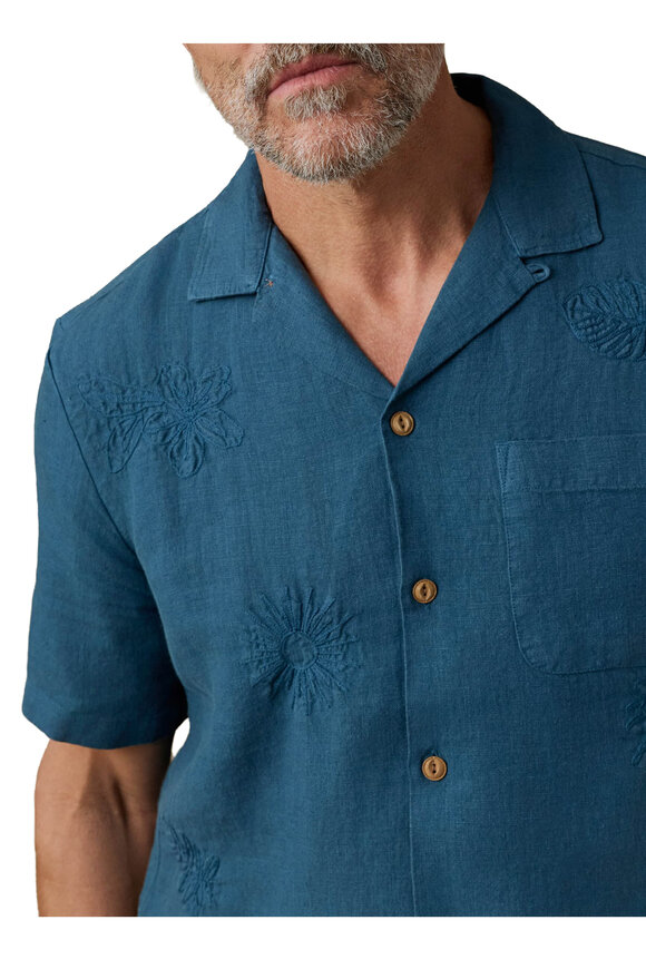Faherty Brand Pacific Tides Embroidered Sport Shirt - view 2